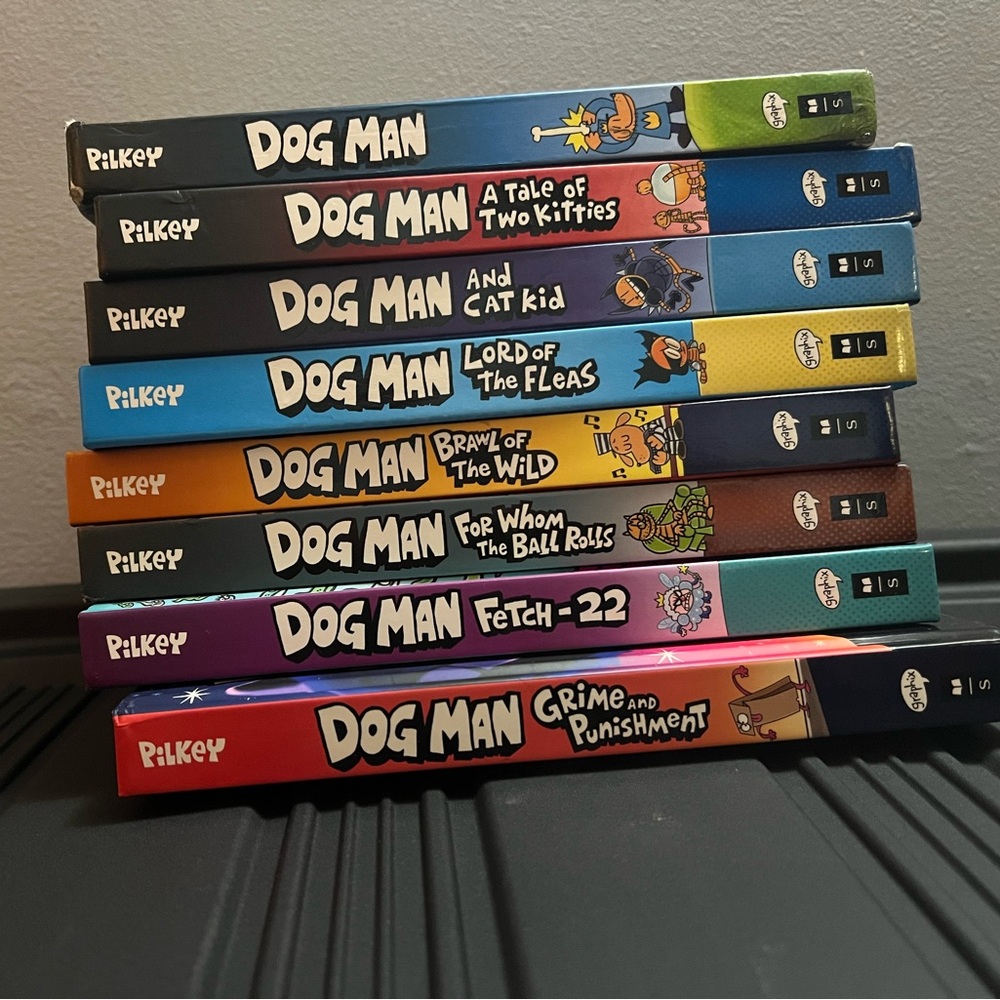Lot of 8 Dog Man books